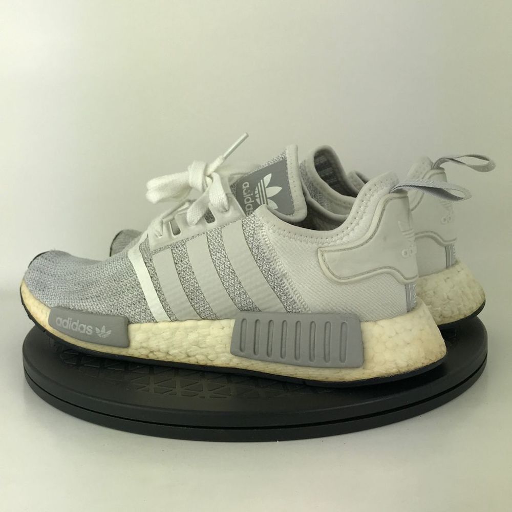 Adidas NMD R1 Blizzard White/Gray Athletic Running Shoes B79759 Men's Size 9 - Picture 7 of 12